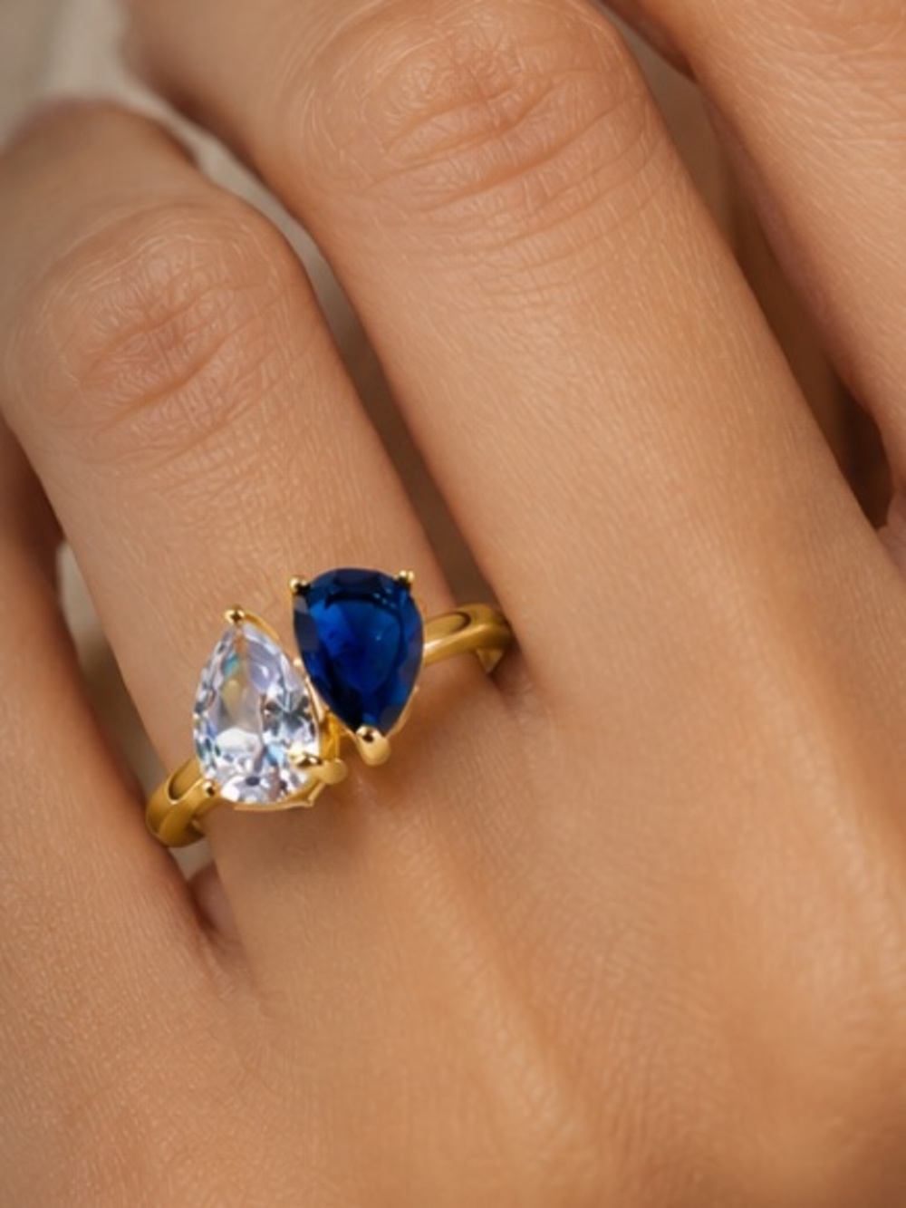 14k Toi et Moi Ring